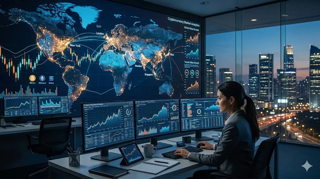 Global Research on Urbanisation in Cryptocurrency Markets